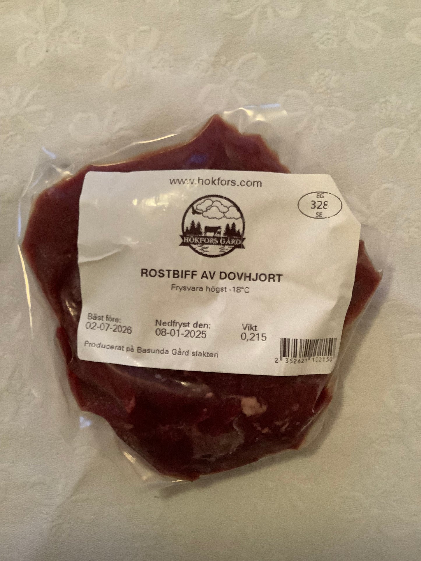 Rostbiff av dovhjort